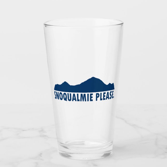 Snoqualmie Washington Vänligen Glaskopp (Framsida)