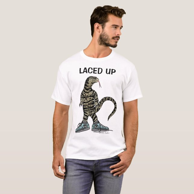 “Snörade” skärmövervakningsskjorta T Shirt (Hel framsida)