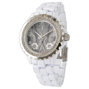 Snöre Blommigt Harmony Armbandsur