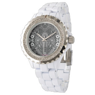 Snöre Blommigt Harmony Armbandsur