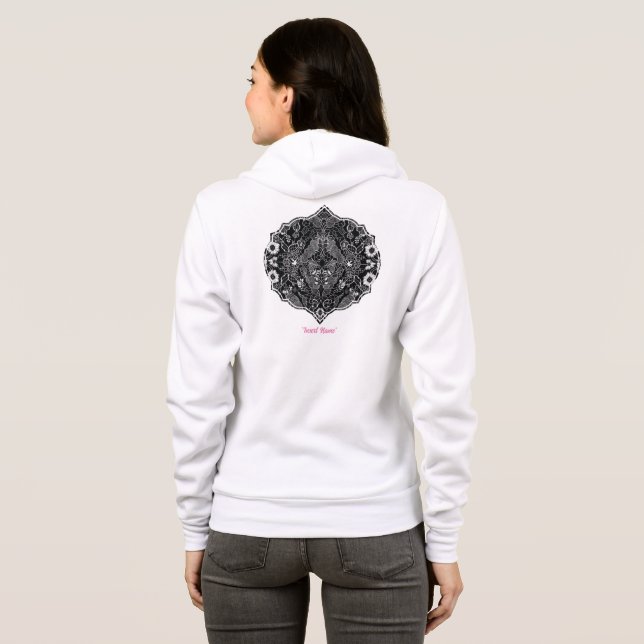 Snöre Blommigt Harmony T Shirt (Hel baksida)