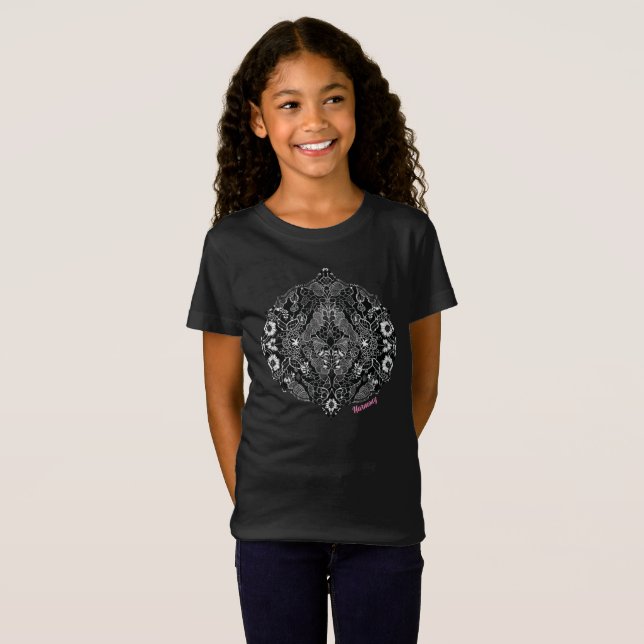 Snöre Blommigt Harmony T Shirt (Hel framsida)