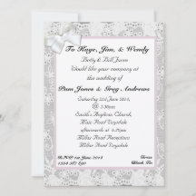 Snöre bröllopsinbjudan