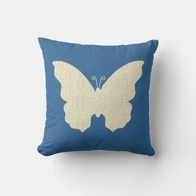 Snöre Butterfly Dekorativ kudde (Framsida)