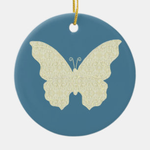 Snöre Butterfly Round Ornament