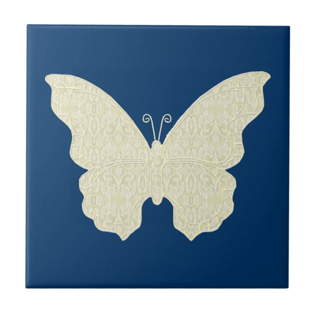 Snöre Butterfly Tile Kakelplatta (Framsidan)