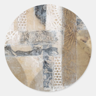 Snöre Collage I Runt Klistermärke