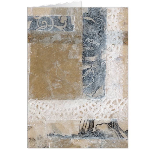 Snöre Collage II Hälsningskort (Framsidan)