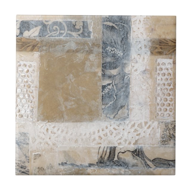 Snöre Collage II Kakelplatta (Framsidan)