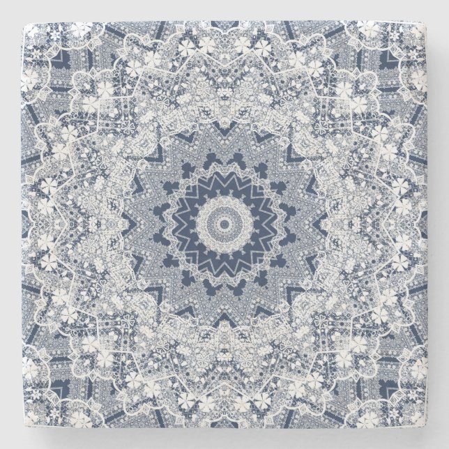 Snöre dekoration underlägg sten (Framsidan)