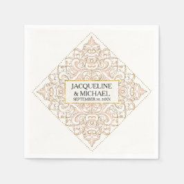 Snöre Doily HandkerChief Napkin Reception Decor Pappersservett