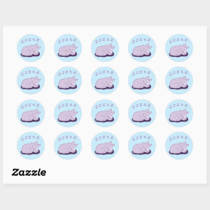 Snore-gi (Sleeping Corgi) Stickers Runt Klistermärke
