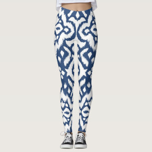 Snöre gräns: ikat tie-dye. leggings