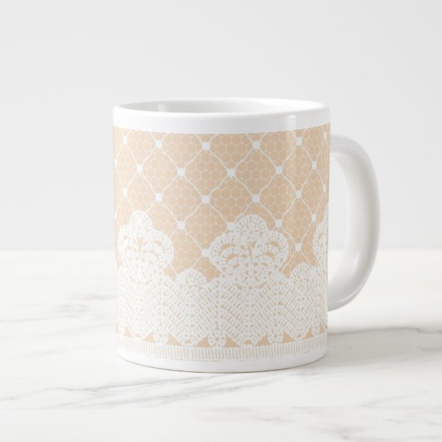 Snöre Gräns Jumbo Mugg (Framsida höger)
