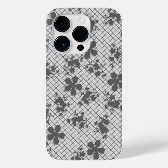Snöre Grått Blommigt Samsung Galaxy S6, Tuff (Baksida)