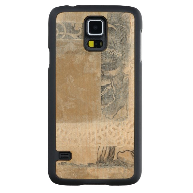 Snöre kollage II Carved Lönn Galaxy S5 Slim Skal (Baksidan)