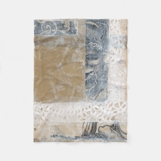 Snöre kollage II Fleecefilt (Framsidan)