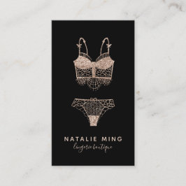 Snöre Lingerie Boutique Logotyp Visitkort