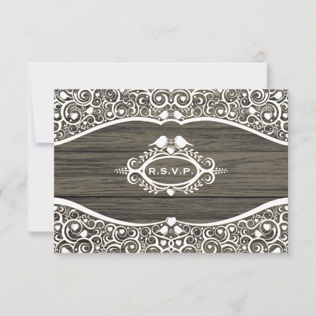 Snöre Love birds Vine Mönster R.S.V.P. OSA Kort (Framsida)