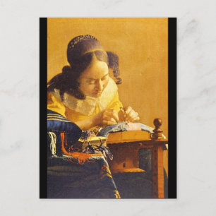 Snöre Maker', Jan Vermeer_Dutch Masters Vykort