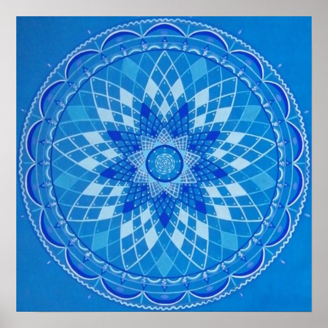 Snöre Mandala Poster (Framsidan)