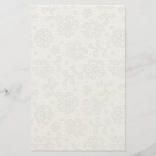 Snöre mönster, blomvintage 1 brevpapper