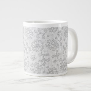 Snöre mönster, blomvintage 1 jumbo mugg