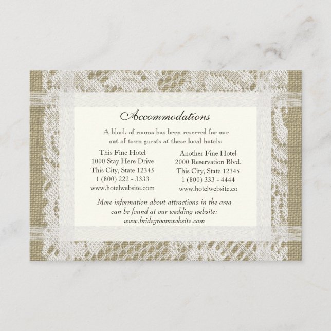 Snöre och överlappande sökanvisningar Infoga Tilläggskort (Framsida)