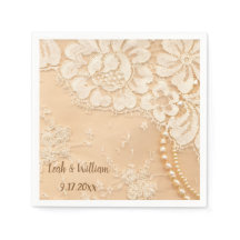 Snöre och Pearls ecru