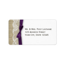 Snöre och Ribbon Mörk Lila