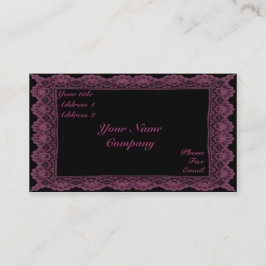 Snöre och Ro Visitkort