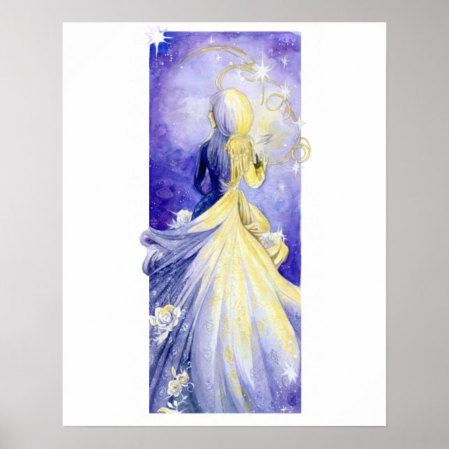 Snöre och Vit ros Poster (Framsidan)