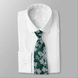 Snöre on Emerald Grönt Faux Velvet Slips