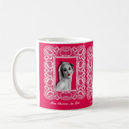 Snöre Ram Retro Pinup Girl Patterned Mugg Shock ro