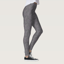 Snöre Se Grått Kanin Mönster Kvinnliga baljor Leggings
