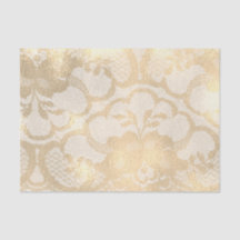 Snöre Sepia Faux Guld Blommigt Girly Glam Lux