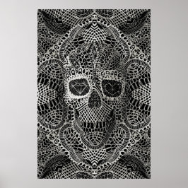Snöre Skull Poster