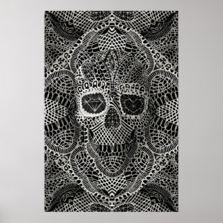 Snöre Skull Poster