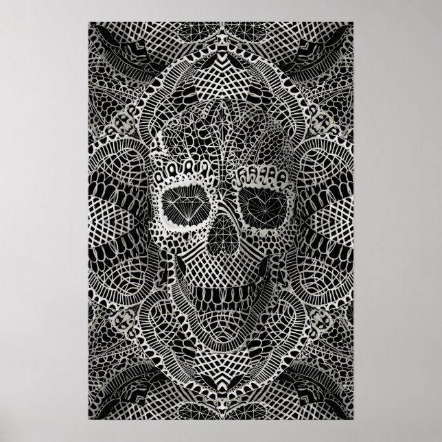 Snöre Skull Poster (Framsidan)