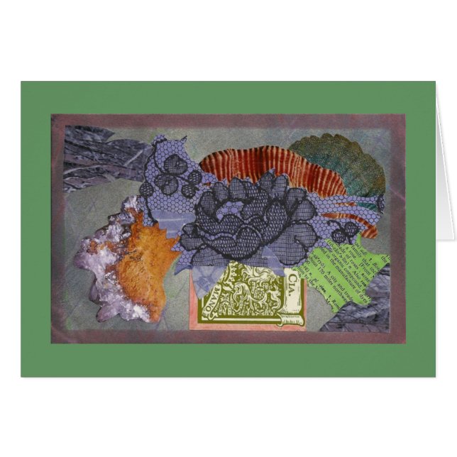 Snöre steg hälsningskort (Framsidan Horizontal)