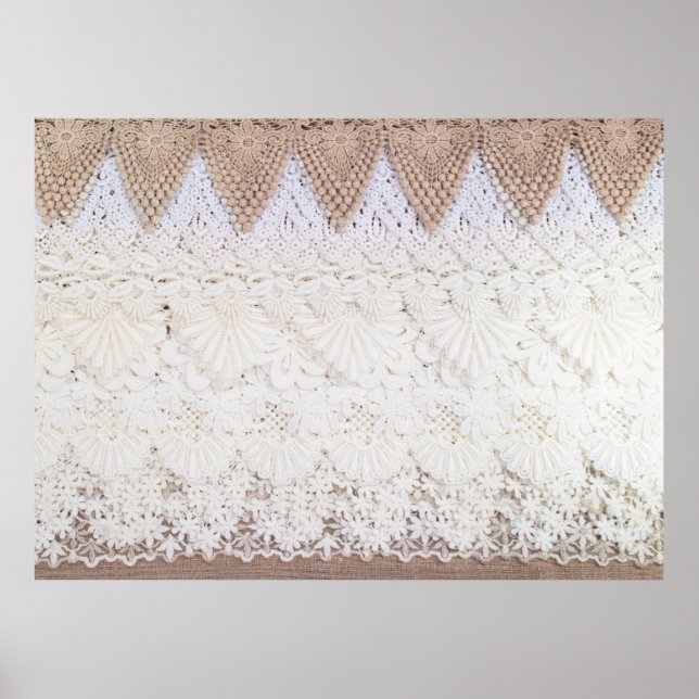 Snöre trasa och struktur poster (Framsidan)