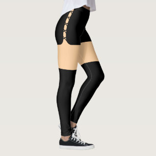 Snöre Up Kort Leggings