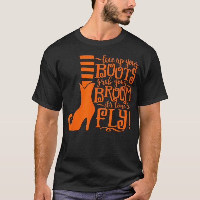 Snöre upp era Boots Grabba ditt rum det är dags at T Shirt (Framsida)