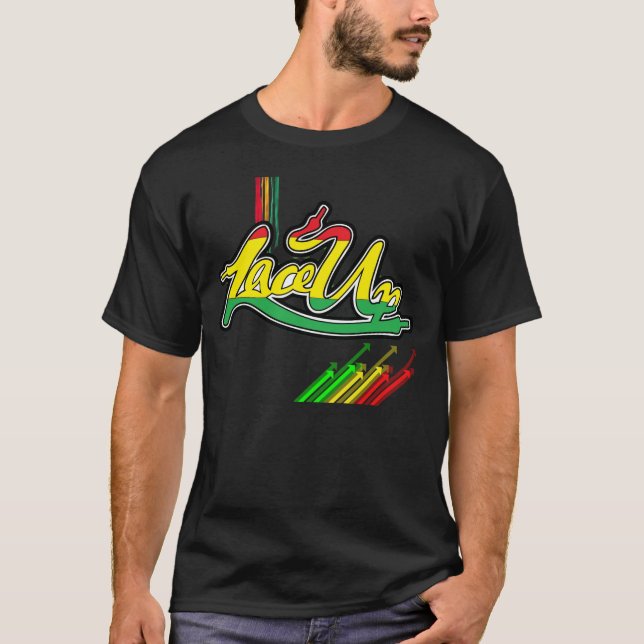 Snöre-Upp Ratsa Tee Shirt (Framsida)