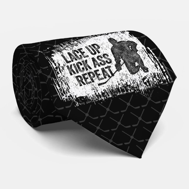 Snöre upp. Upprepa. (hockey) Slips (Rullad)