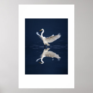 Snöre Vingar på Blue Poster