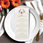Snöre Western Horseshoe Monogram, vattenfärgad Blo Meny<br><div class="desc">Förbräk på en drömfärd färd med vår blommigt för vattenfärg western-stil som är på menyn land elegant bröllop. Där Westernt uppfyller den bohemiska blommigtens grymma charm. En harmonisk blandning av våra handmålade vattenfärgade blommigtar, blomning i elegant boho färg som framkallar värmen i ett ökensolnedgång och romantik i en land-ängsskugga. Med...</div>