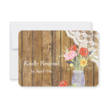 Snöre Wood Mason Burk Blommigt Bröllop OSA