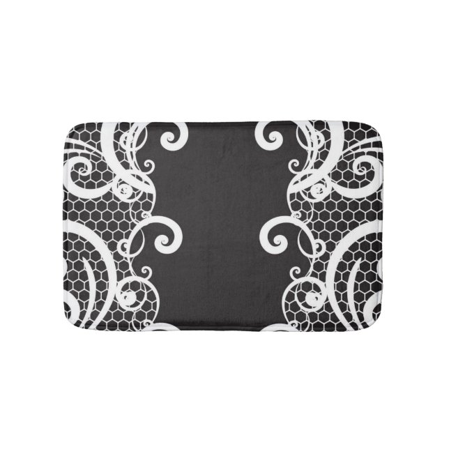 Snörebakgrund 1 badrumsmatta (Framsidan)