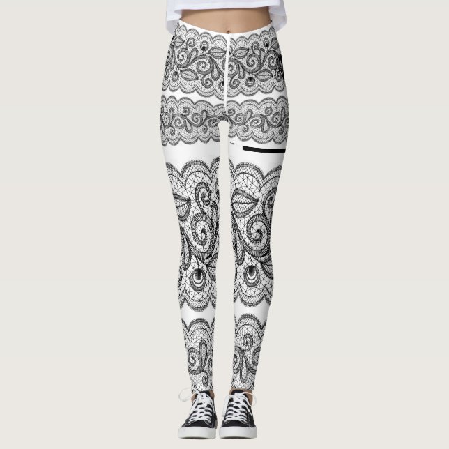 Snöredamasker Leggings (Framsida)